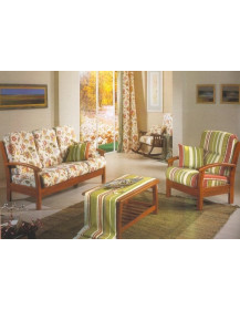 Divano NEAPOLIS massello anticato  3 posti - poltrona