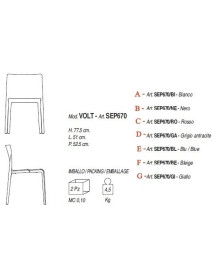 Sedia moderna VOLT