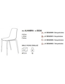 Sedia moderna ALHAMBRA