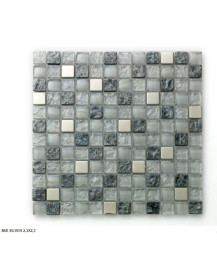 Mosaico in vetro MIX SILVER