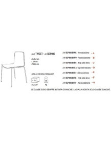 Sedia moderna TWEET