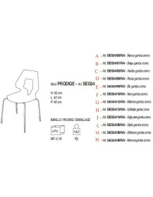 Sedia moderna PRODIGE