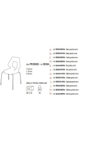 Sedia moderna PRODIGE