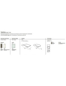 Tavolino TROPEA in bronzo