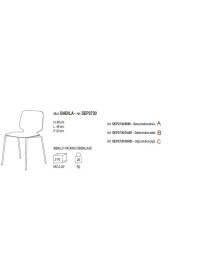 Sedia moderna BABILA