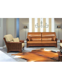 SESTRIERE  divano 2 posti  / poltrona in massello rustico