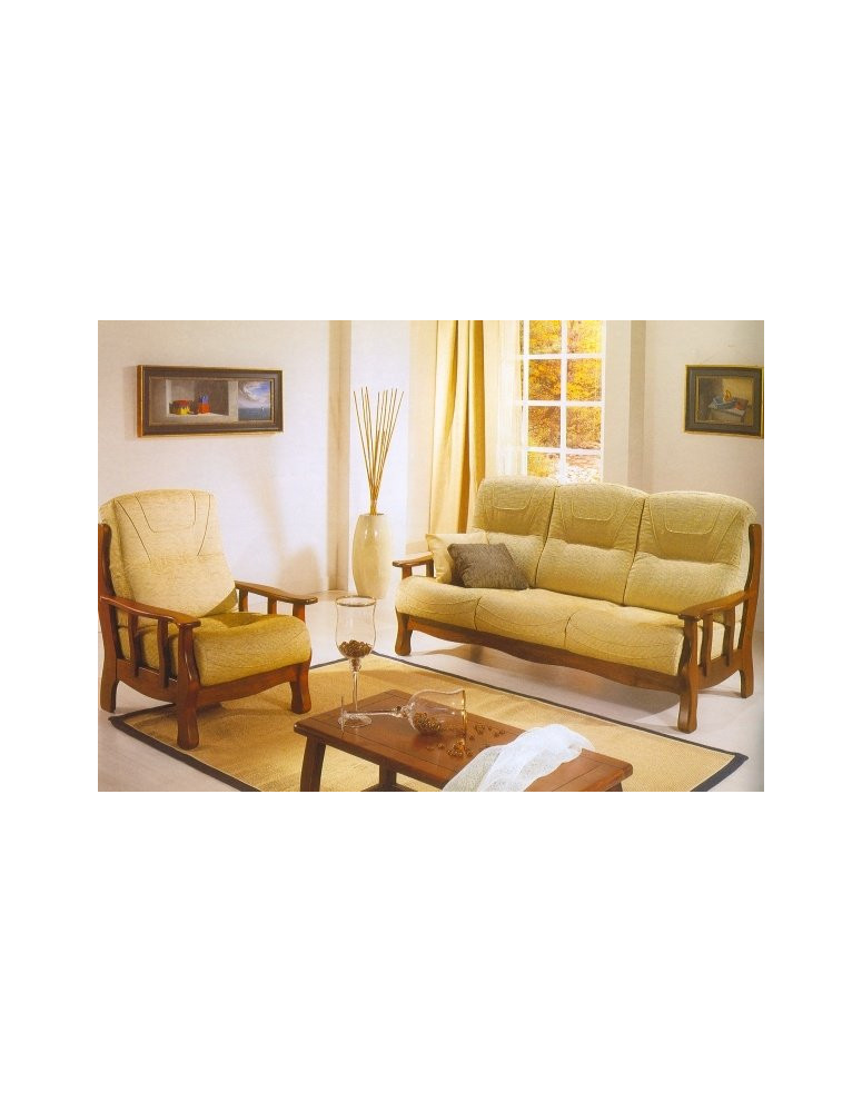 Divano rustico in rovere LONDRA