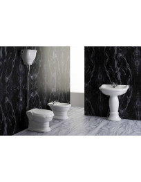 Wc + Sedile +  Bidet  EXCELSIOR h. 42 cm. bianco
