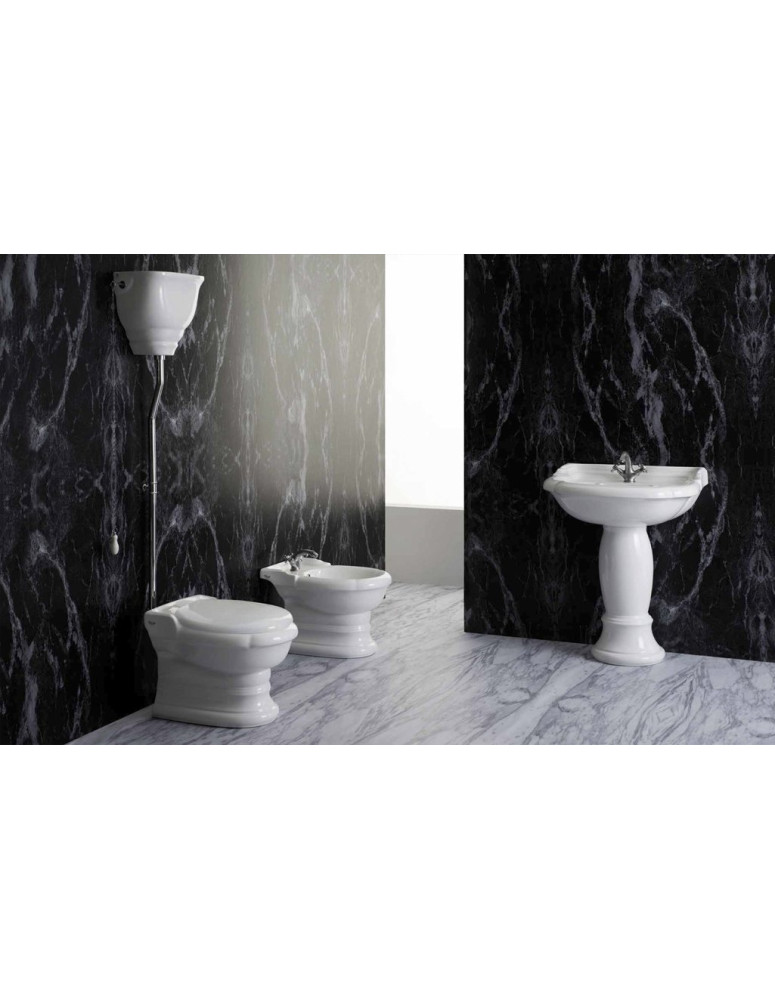 Wc + Sedile +  Bidet  EXCELSIOR h. 42 cm. bianco