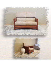 Divano imbottito 2 posti / poltrona  SANREMO