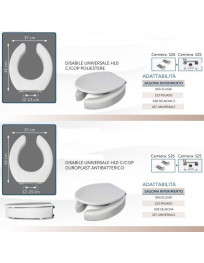 Universale  Disabili H. 10   aperto ( adattabile )