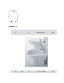 Copriwater DISEGNO CERAMICA