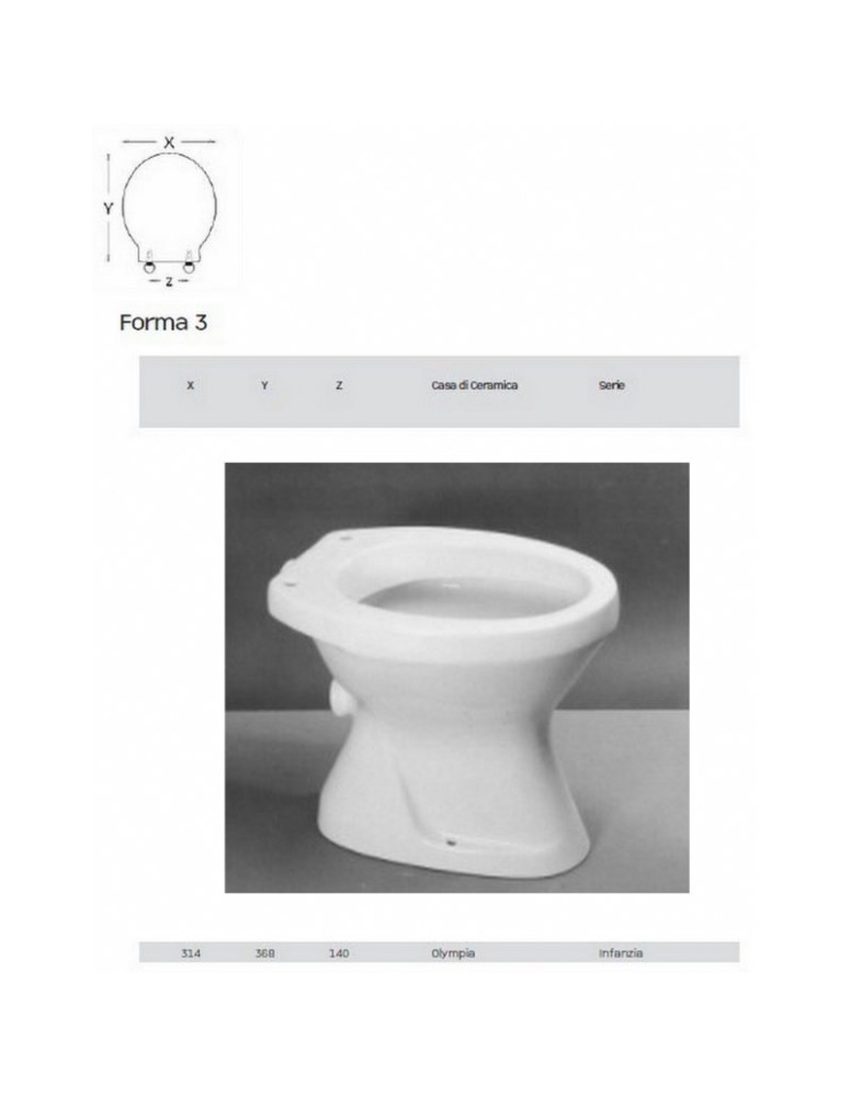 Copriwater per sanitari  OLYMPIA