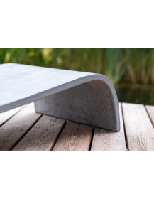 Lettino da giardino ZEPHYR in calcestruzzo alleggerito