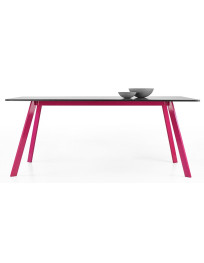 Tavolo LORIKEET in calcestruzzo e acciaio