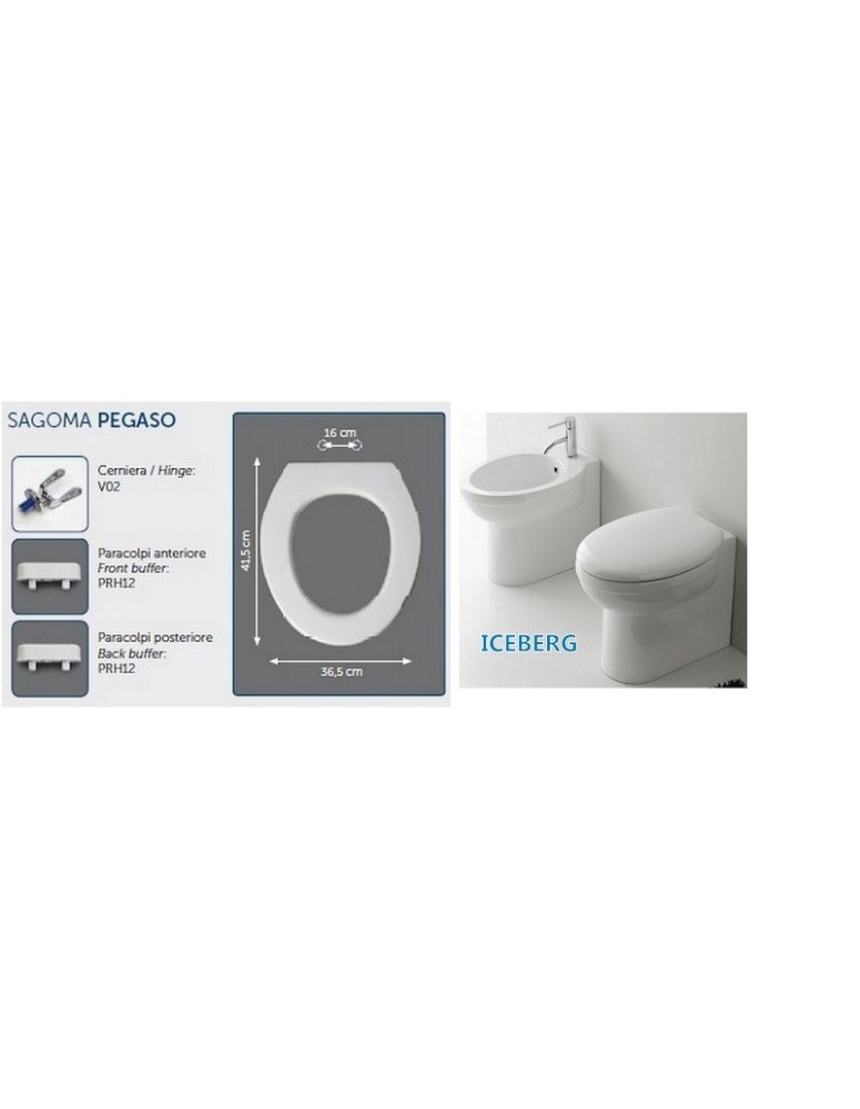 Copriwater NERO CERAMICA