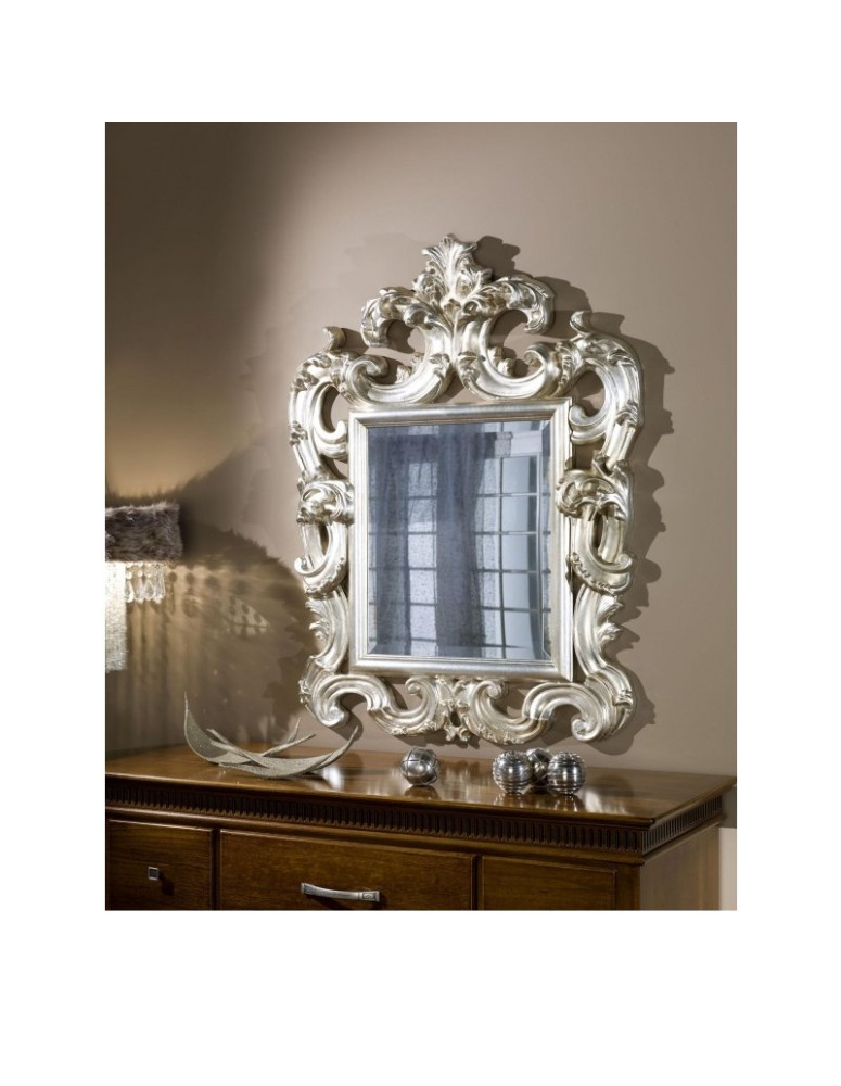 Specchiera sagomata argento FABIOLA