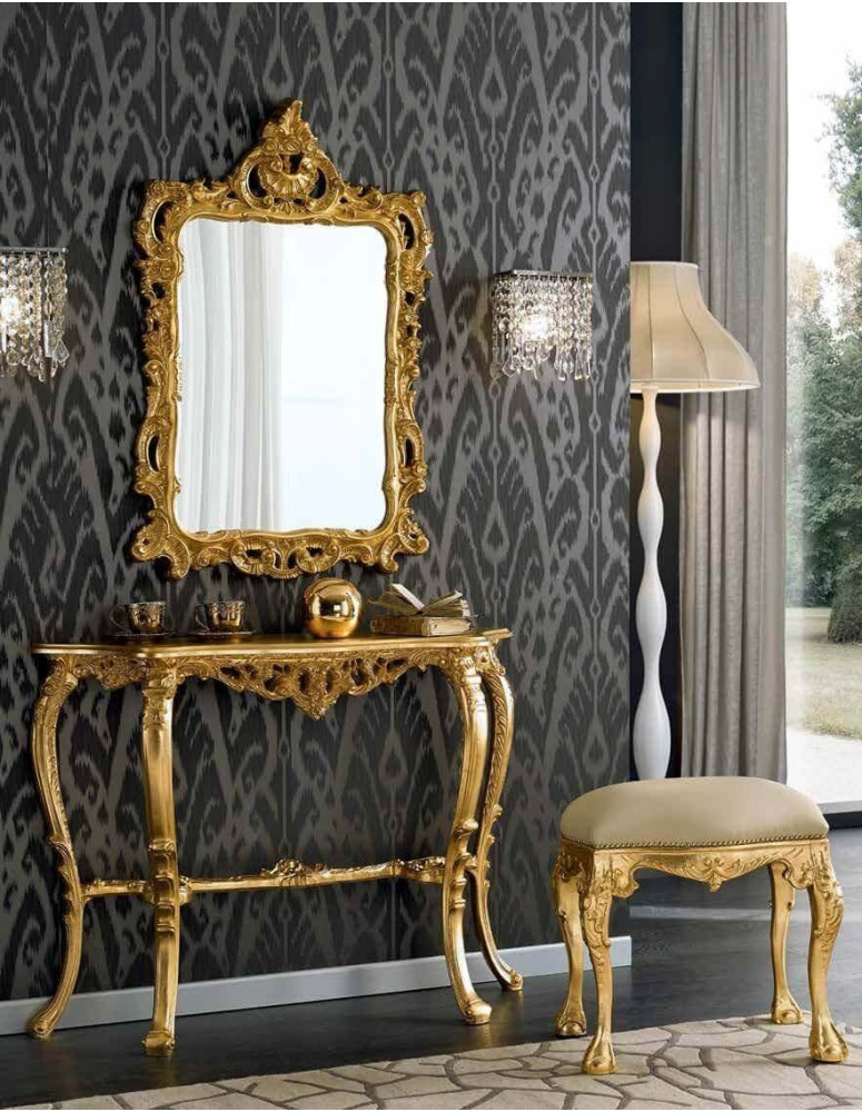 Compose' da ingresso in oro barocco