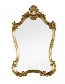 Set BAROCCO mensola + specchio   foglia d'oro