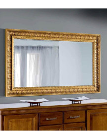 Specchiera incisa foglia oro antico PITTI  CM. 148 X 90