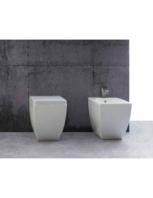 Wc Rimless +Sedile +  Bidet SIMPLY h. 43 cm.