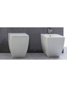 Wc Rimless +Sedile +  Bidet SIMPLY h. 43 cm.