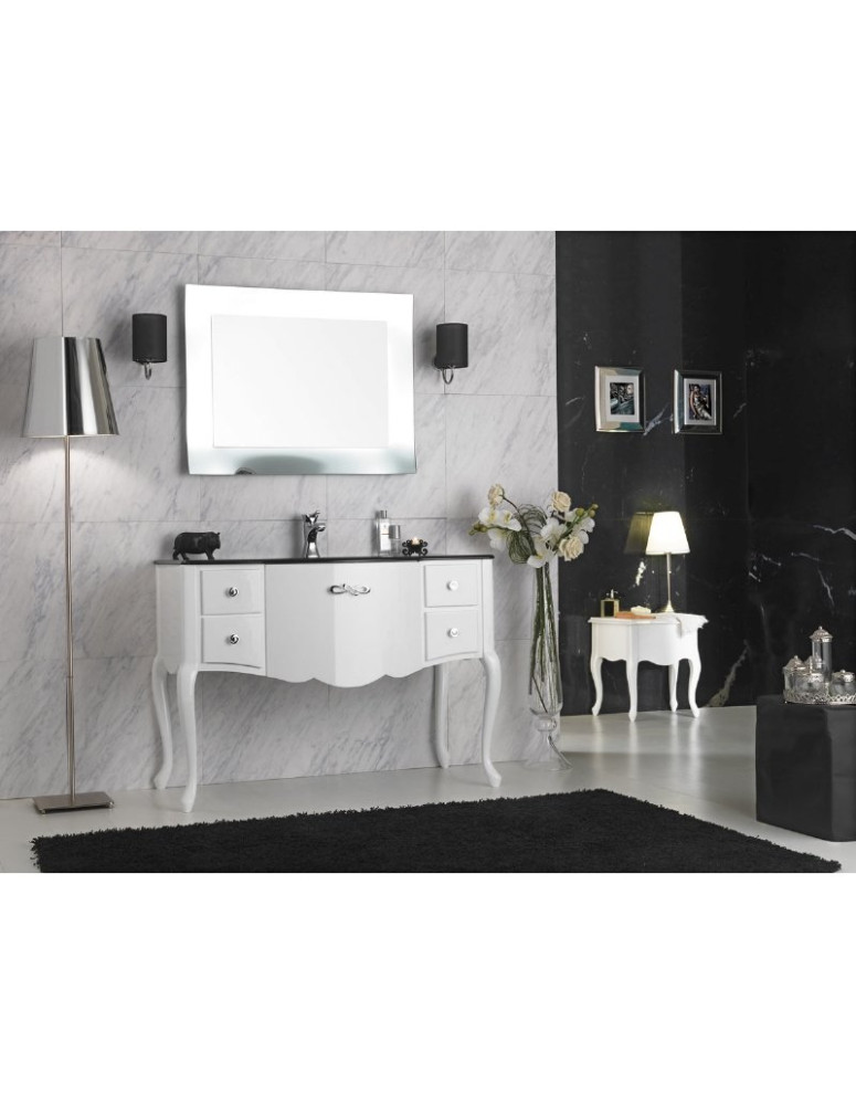 Consolle NOVECENTO  bianco laccato cm. 116