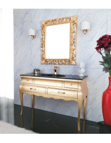 Consolle cm. 120 foglia oro + specchio