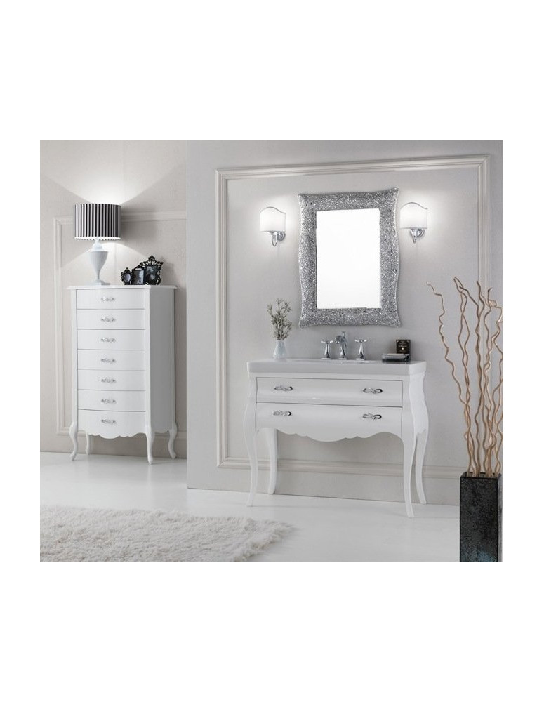 VOGUE consolle TOTAL WHITE  (  cm. 104 L. x  44  cm. Prof. )