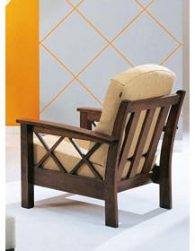 Poltrona rustica massello anticato