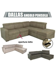 Divano-letto angolo DALLAS + penisola