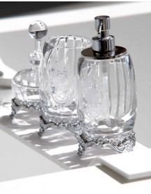 Set cristallo / ottone CAMEO