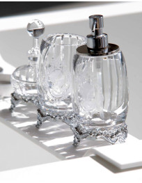 Set cristallo / ottone CAMEO