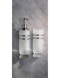 Set a parete in cristallo molato ESAGONO