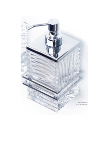 Set lavabo / doccia  a muro LAPIS cristallo