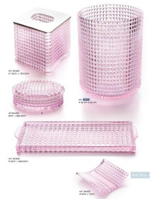 Accessori Cristallo Rosa KING