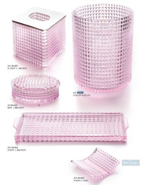 Accessori Cristallo Rosa KING