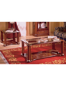 Tavolino da salotto EVELYN  noce intarsiato