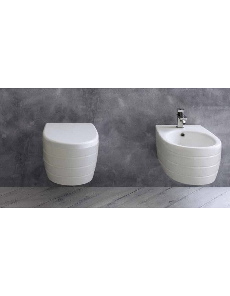Wc+sedile +Bidet sospesi LINES