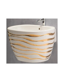 Wc+Bidet + sedile WAVE sospesi