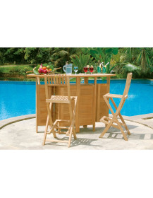 Mobile bar ripiegabile Teak