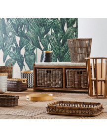 Cassapanche in Teak porta oggetti