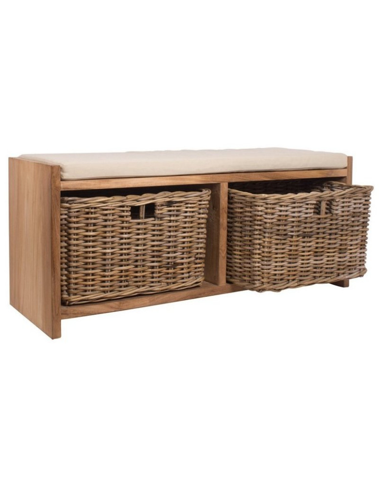 Cassapanche in Teak porta oggetti