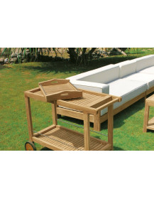 Carrelli portavivande da giardino  in Teak
