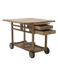 Carrello portavivande con cassetti in Teak