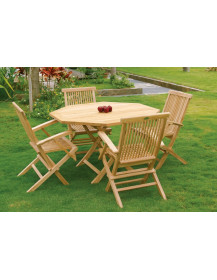 Tavolo + 4 Sedie in Teak