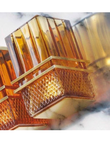 Set a parete ANDALUSIA cristallo molato ambra