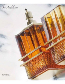 Set a parete ANDALUSIA cristallo molato ambra