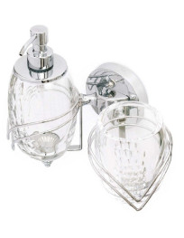 Set parete TURCHESE cristallo molato trasparente