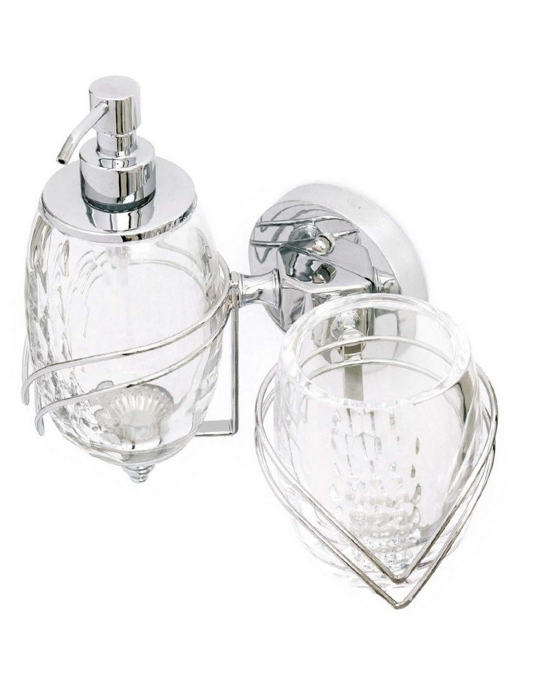 Set parete TURCHESE cristallo molato trasparente